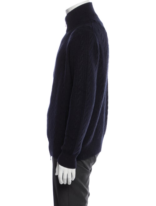 Loro Piana Cashmere Mock Neck Cardigan