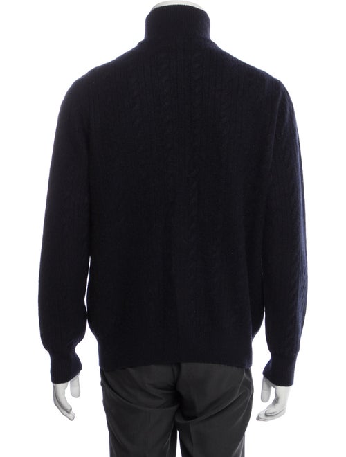 Loro Piana Cashmere Mock Neck Cardigan