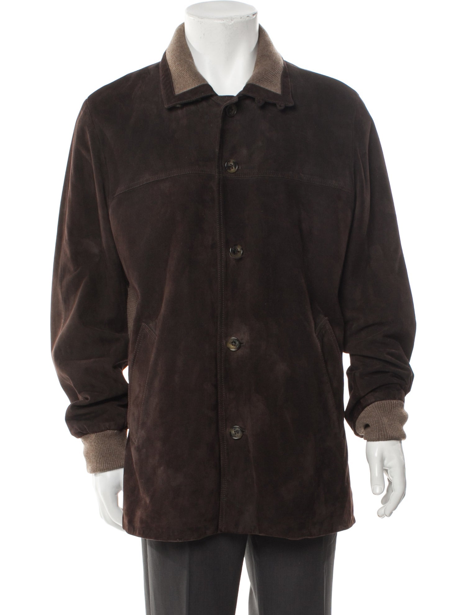 Loro Piana Leather Overcoat