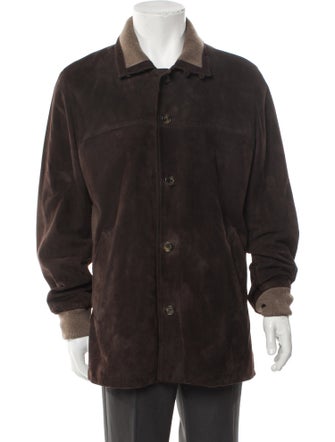 Loro Piana Leather Overcoat