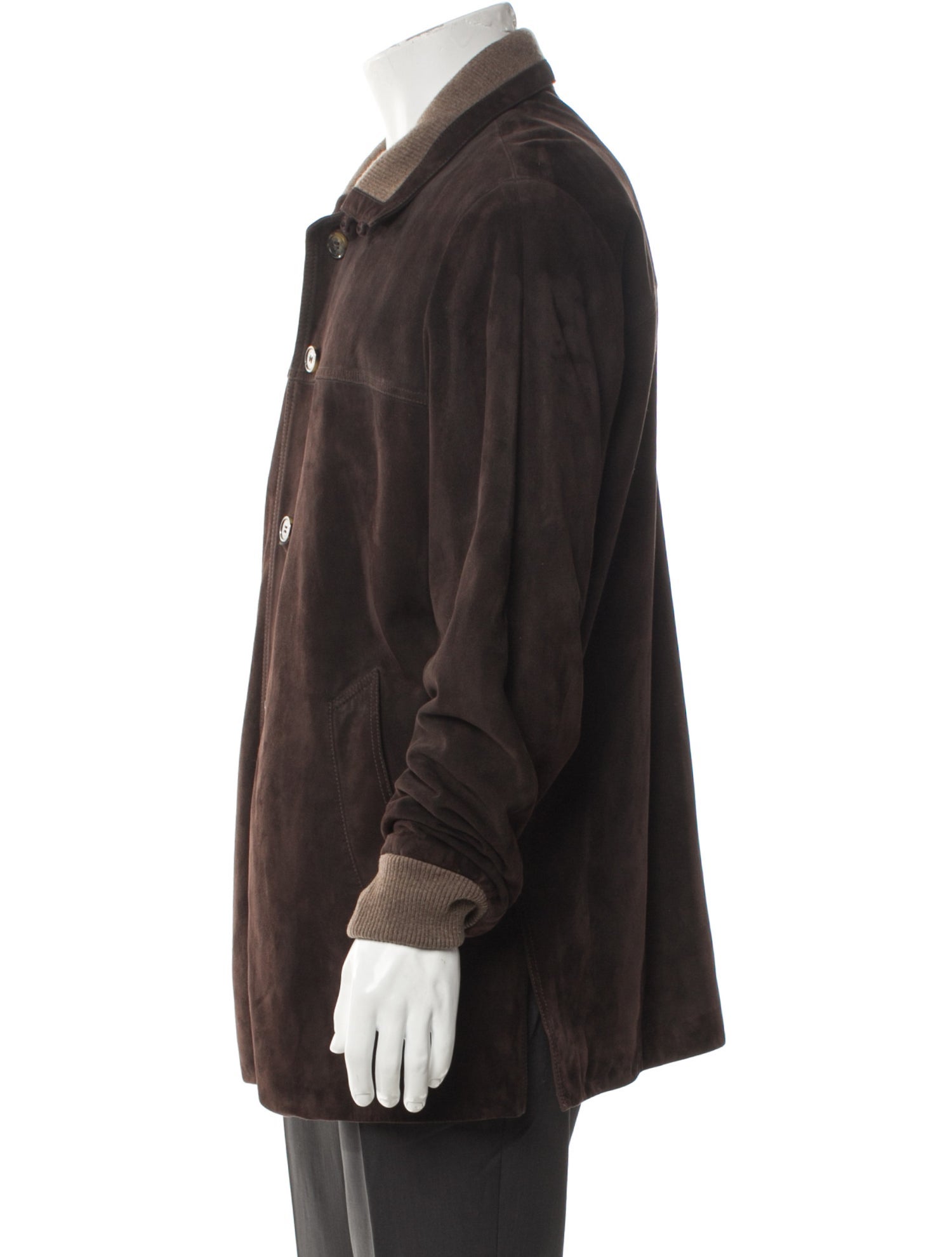 Loro Piana Leather Overcoat