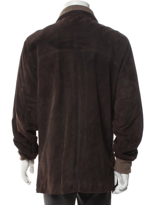 Loro Piana Leather Overcoat