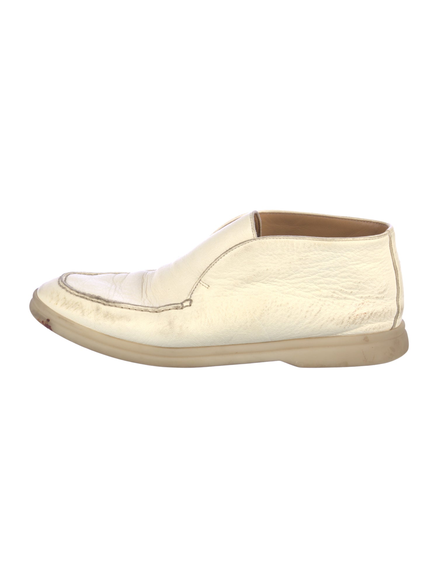 Loro Piana Open Walk Leather Slingback Flats