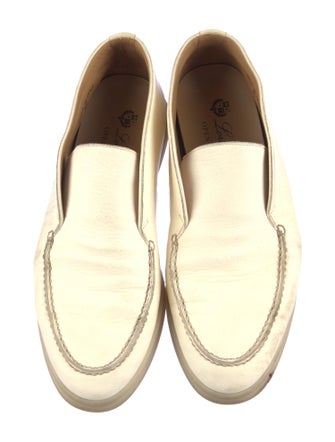 Loro Piana Open Walk Leather Slingback Flats