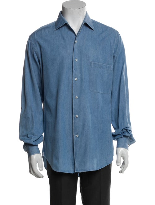 Loro Piana Long Sleeve Denim Shirt