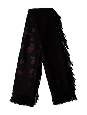 Loro Piana Cashmere Floral Print Shawl