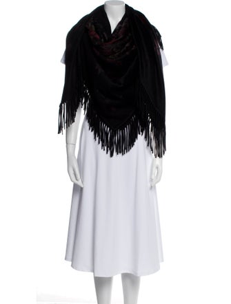 Loro Piana Cashmere Floral Print Shawl