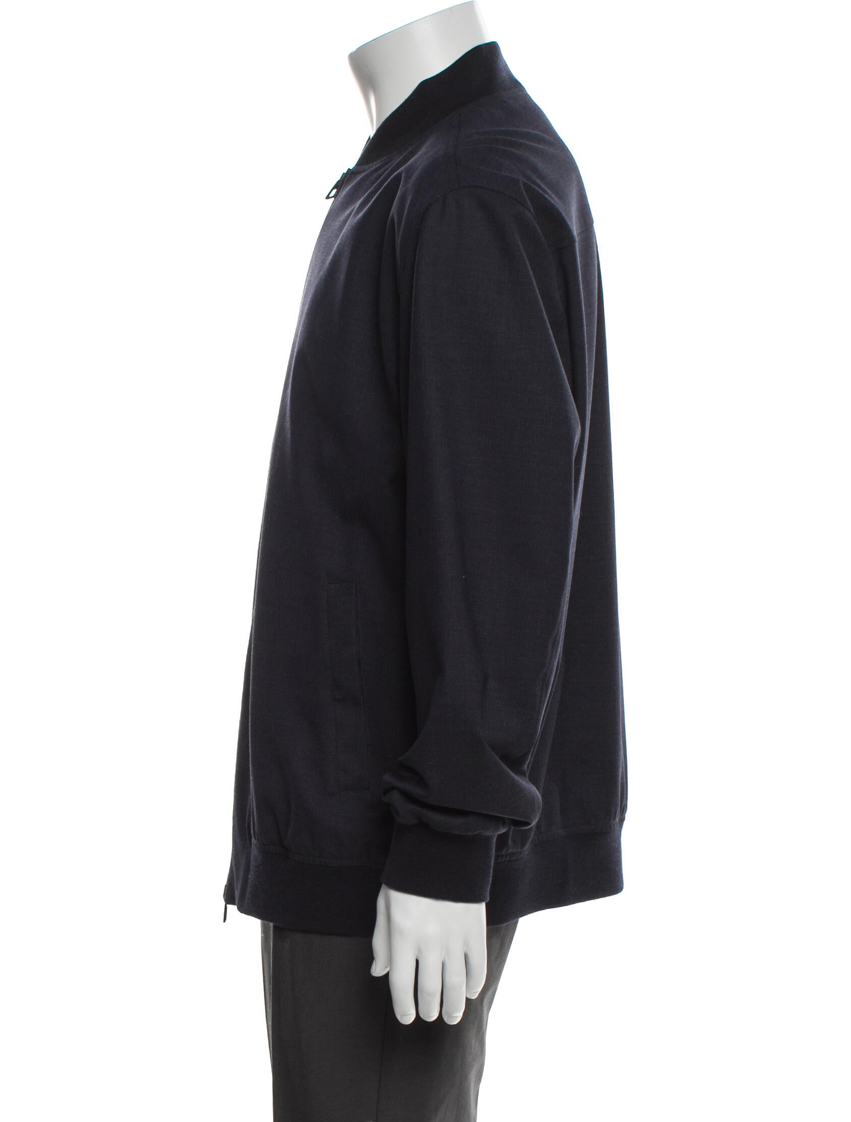 Loro Piana Storm System Virgin Wool Bomber Jacket