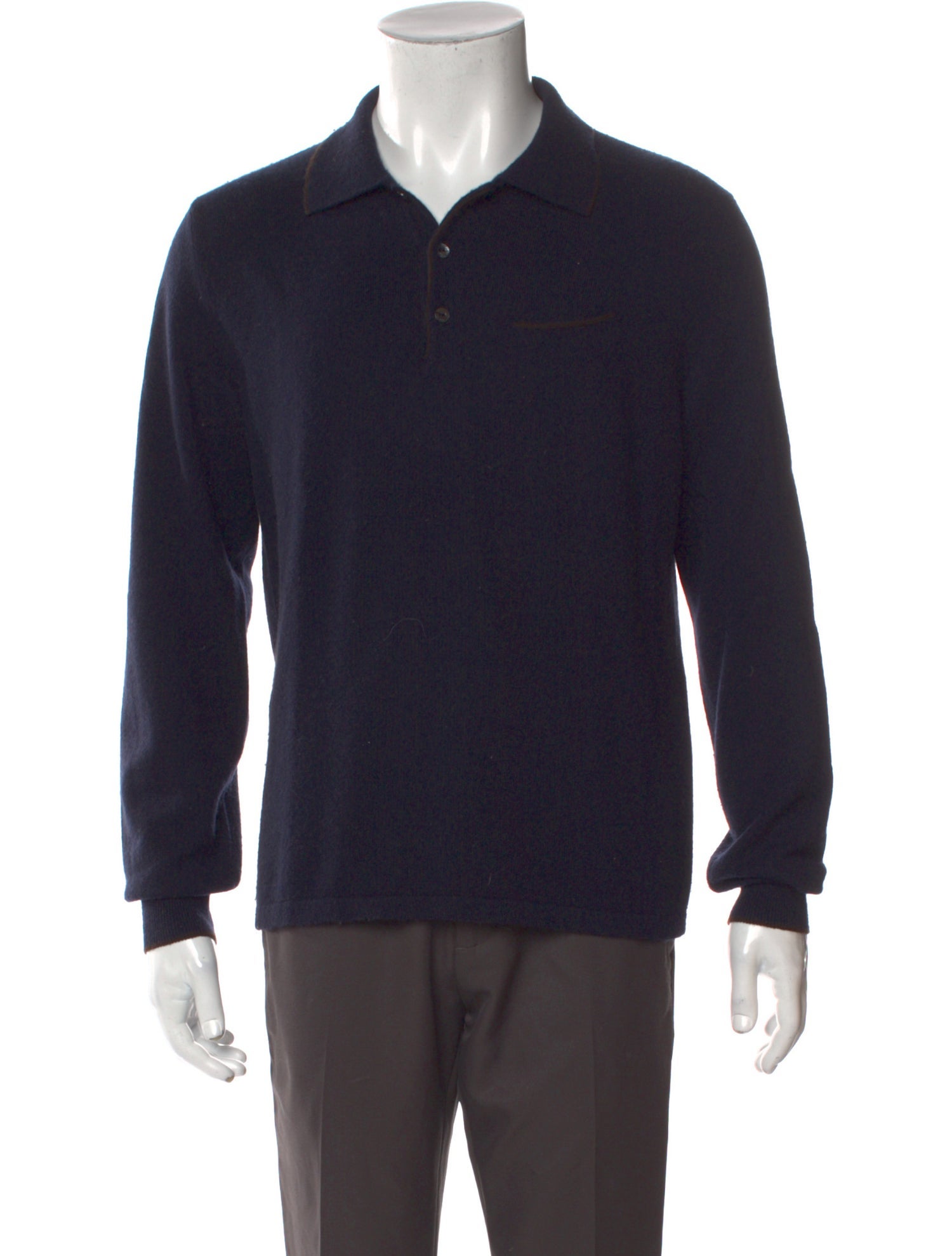 Loro Piana Cashmere Collar Polo Sweater