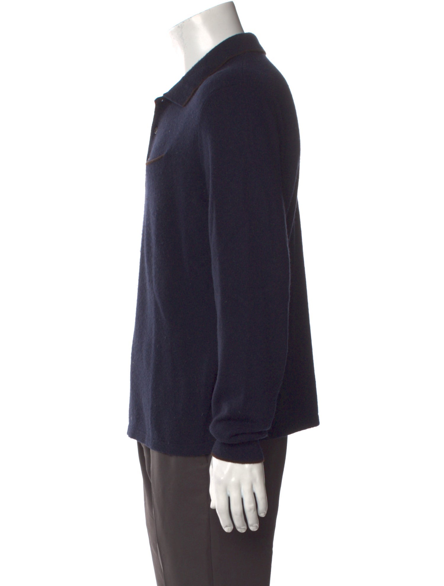 Loro Piana Cashmere Collar Polo Sweater