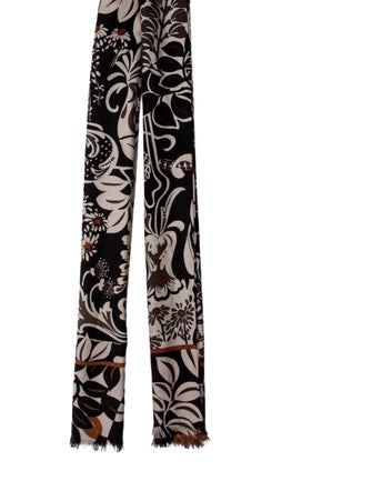 Loro Piana Cashmere Floral Print Scarf
