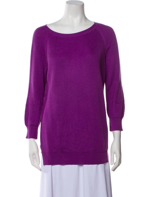 Loro Piana Silk Scoop Neck Sweater