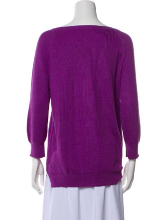 Loro Piana Silk Scoop Neck Sweater