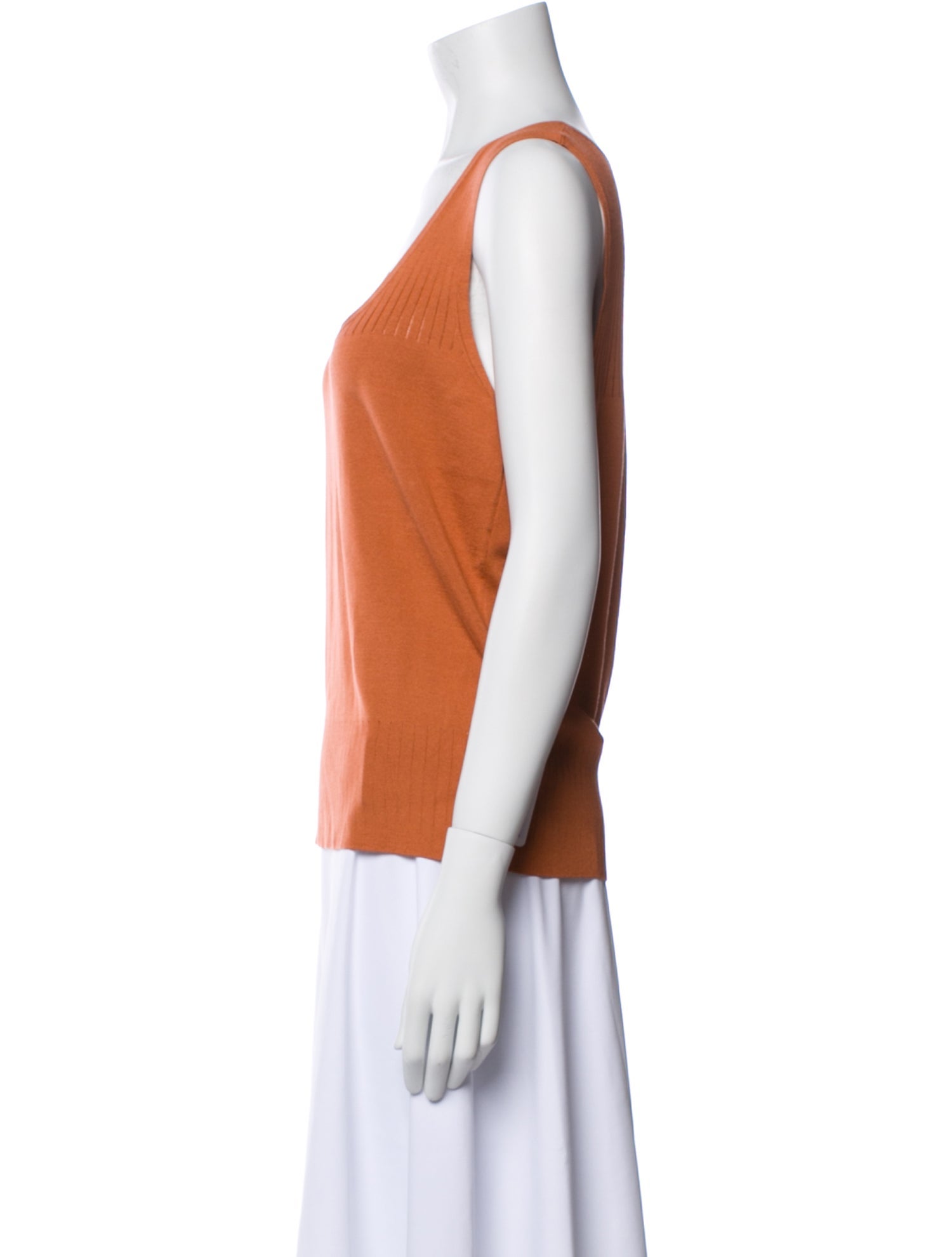 Loro Piana Silk Scoop Neck Top w/ Tags