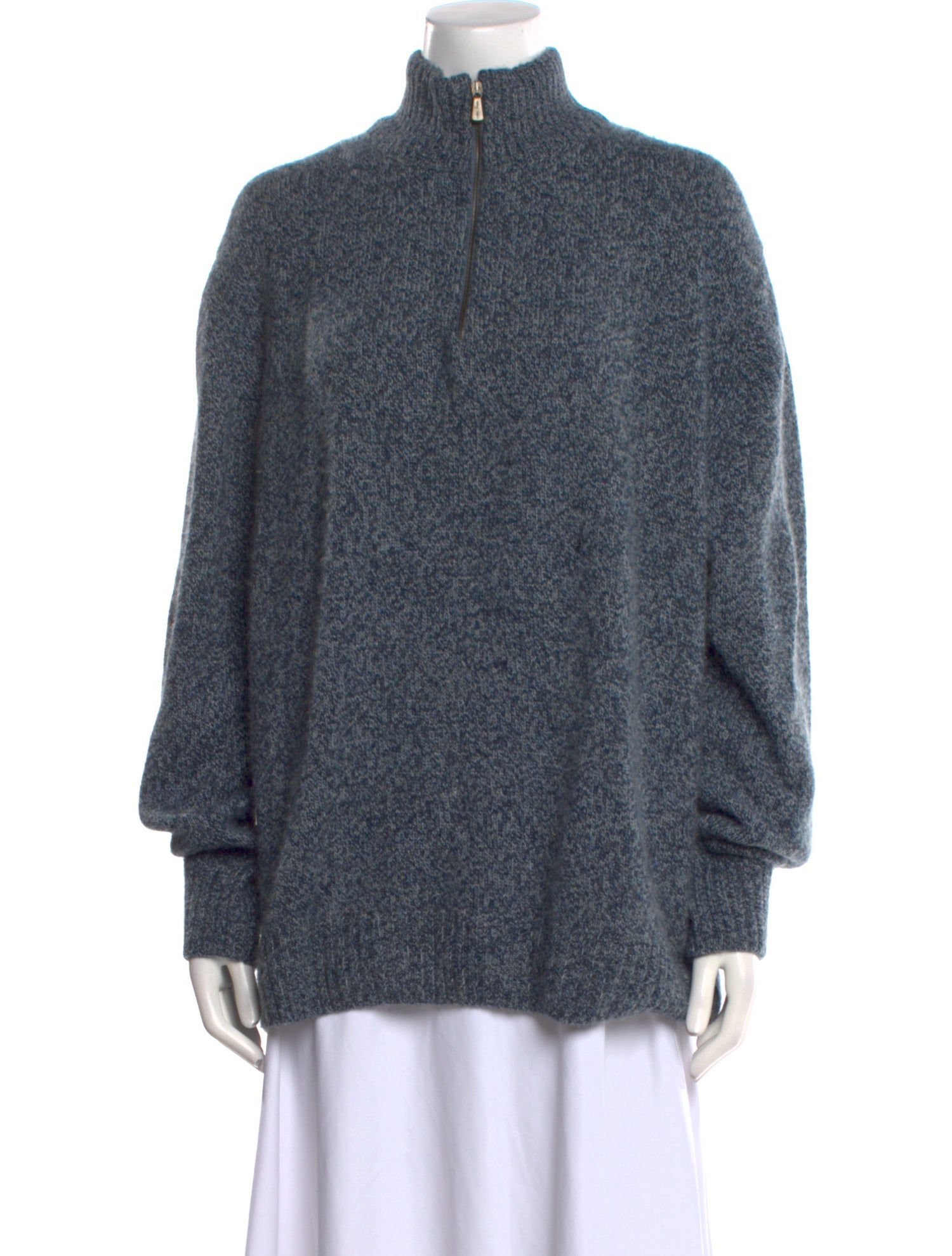 Loro Piana Cashmere Mock Neck Sweater Vest