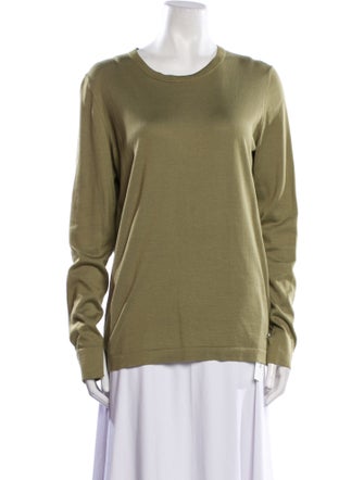 Loro Piana Silk Scoop Neck Sweatshirt