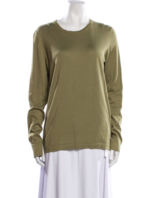 Loro Piana Silk Scoop Neck Sweatshirt