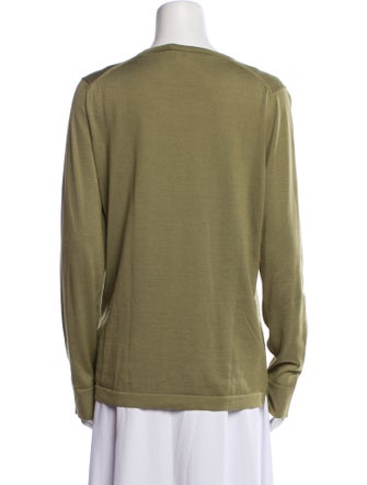 Loro Piana Silk Scoop Neck Sweatshirt