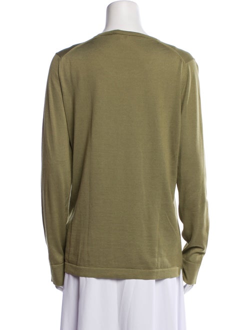 Loro Piana Silk Scoop Neck Sweatshirt