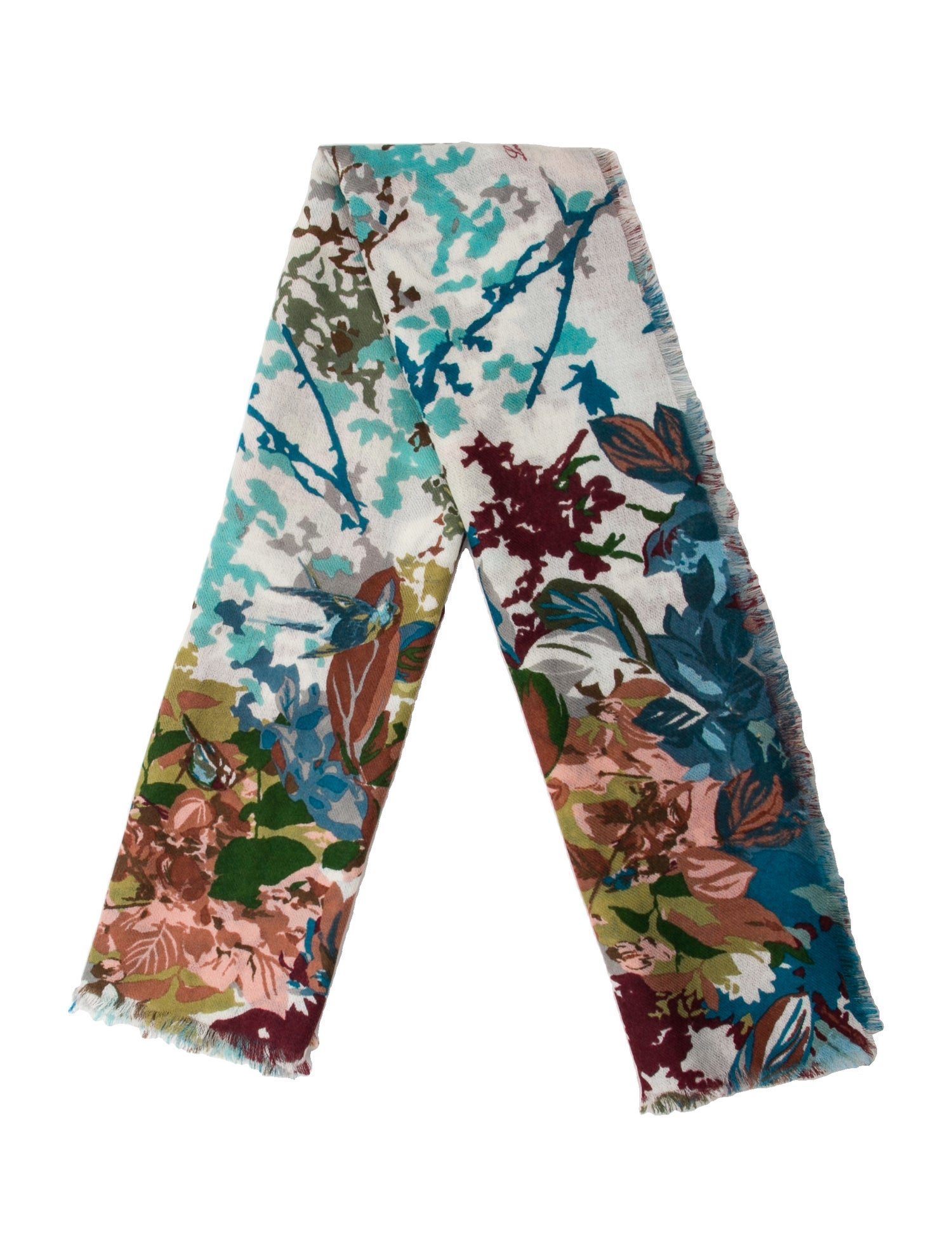 Loro Piana Cashmere Printed Scarf