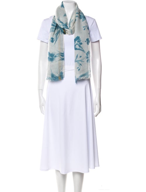 Loro Piana Cashmere Floral Print Scarf