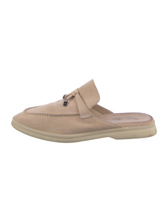 Loro Piana Summer Charm Walk Suede Mules