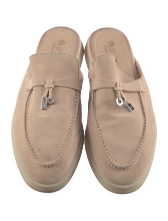 Loro Piana Summer Charm Walk Suede Mules