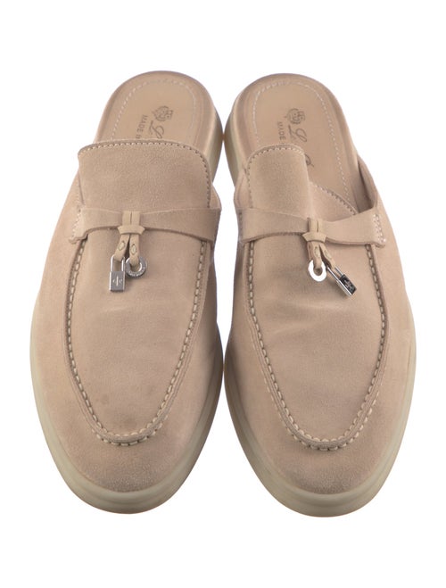 Loro Piana Summer Charm Walk Suede Mules