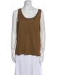 Loro Piana Silk Scoop Neck Top