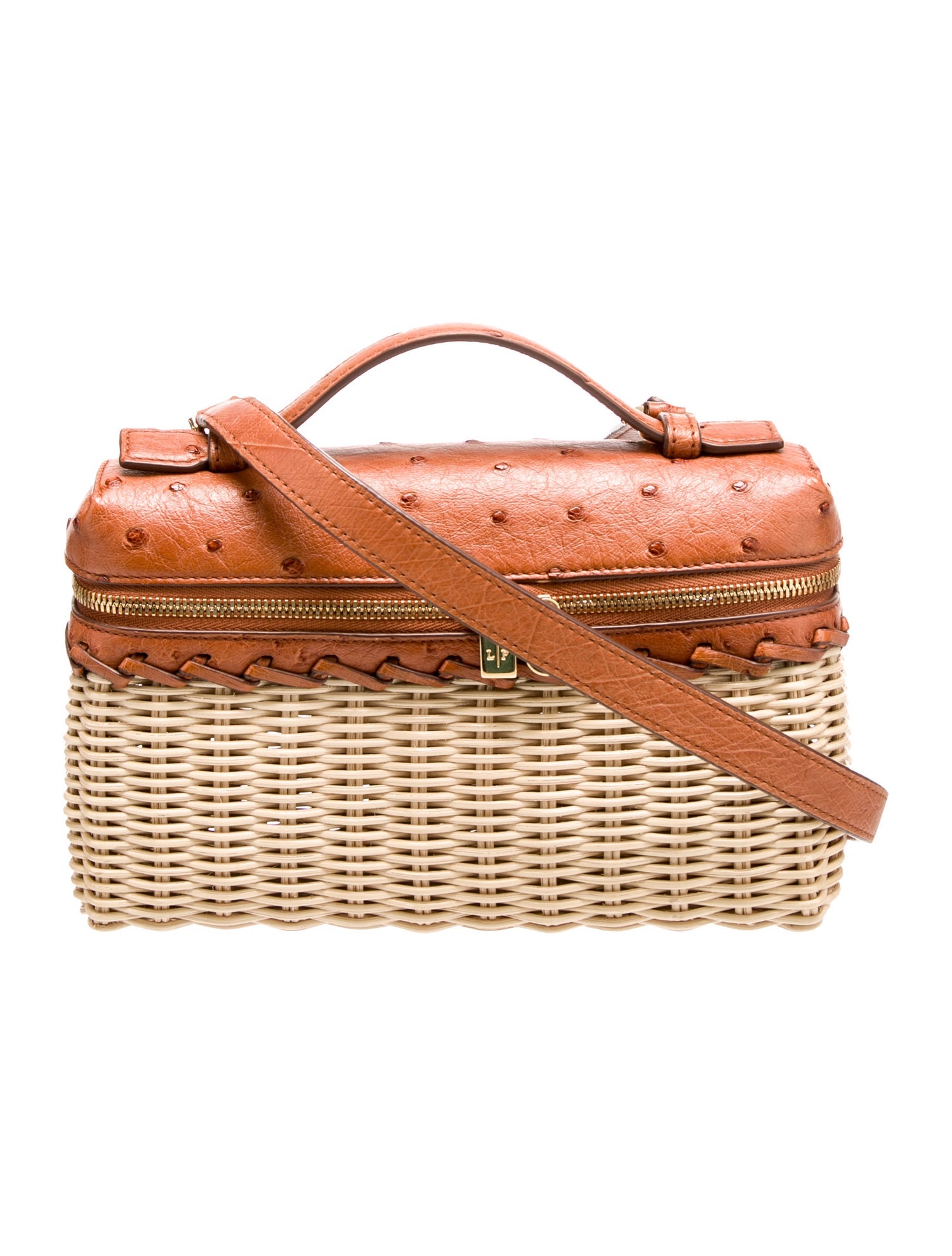 Loro Piana Wicker Extra Pocket East West Wicker L19 w/ Strap