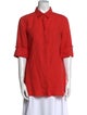 Loro Piana Short Sleeve Button-Up Top