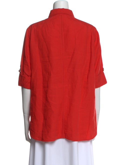 Loro Piana Short Sleeve Button-Up Top