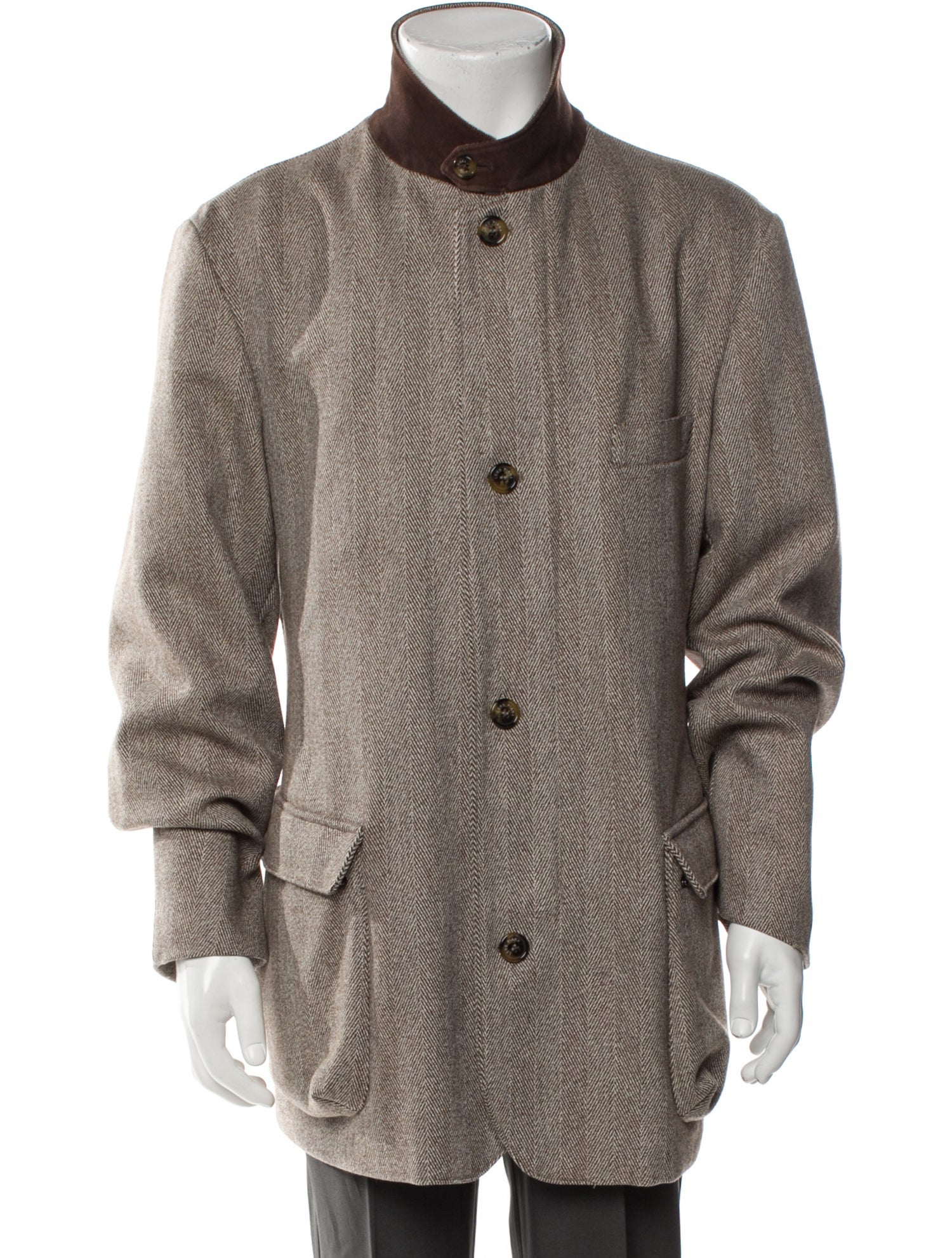 Loro Piana Pecora Nera Storm System Virgin Wool Overcoat