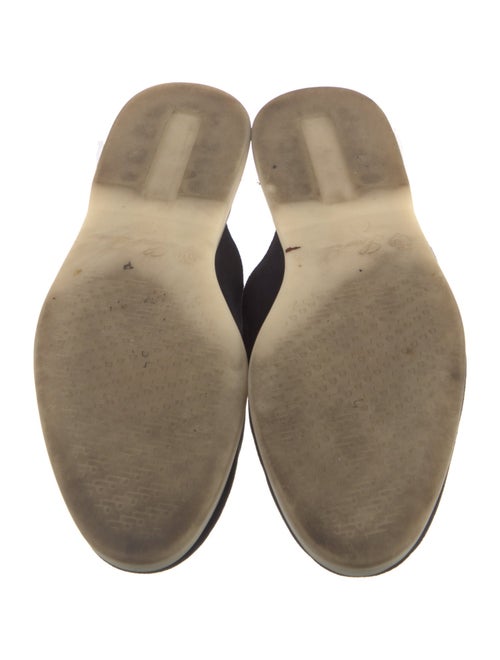 Loro Piana Suede Leather Trim Embellishment Mules