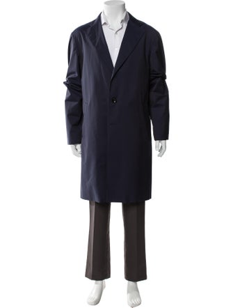 Loro Piana Green Tecnowool Storm System Virgin Wool Overcoat