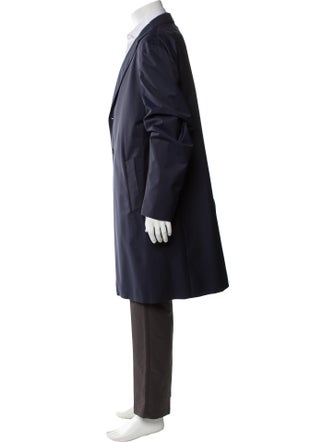 Loro Piana Green Tecnowool Storm System Virgin Wool Overcoat