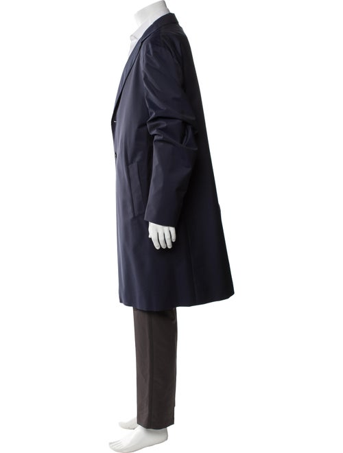 Loro Piana Green Tecnowool Storm System Virgin Wool Overcoat