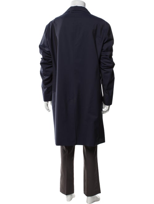 Loro Piana Green Tecnowool Storm System Virgin Wool Overcoat