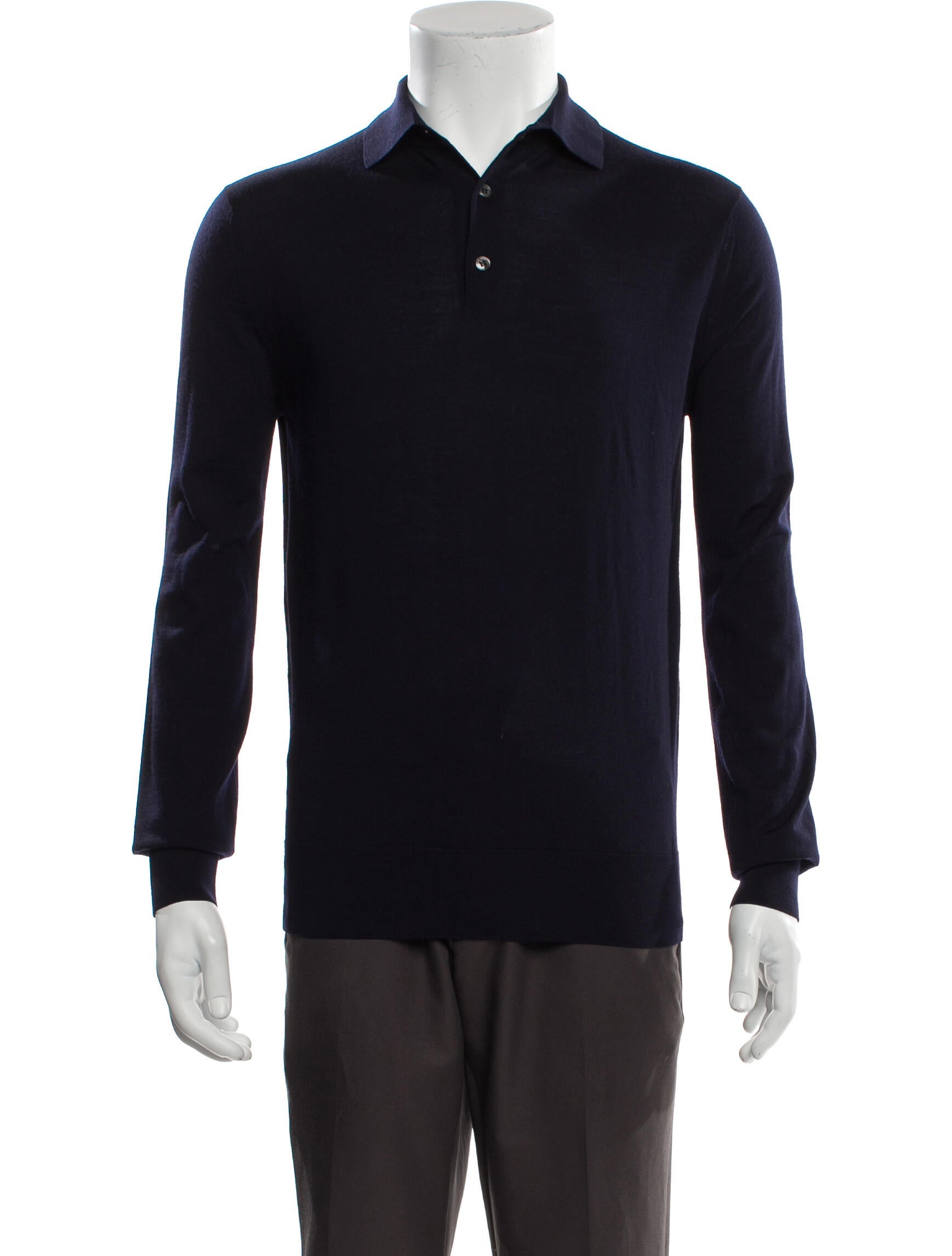 Loro Piana Virgin Wool Collar Polo Shirt