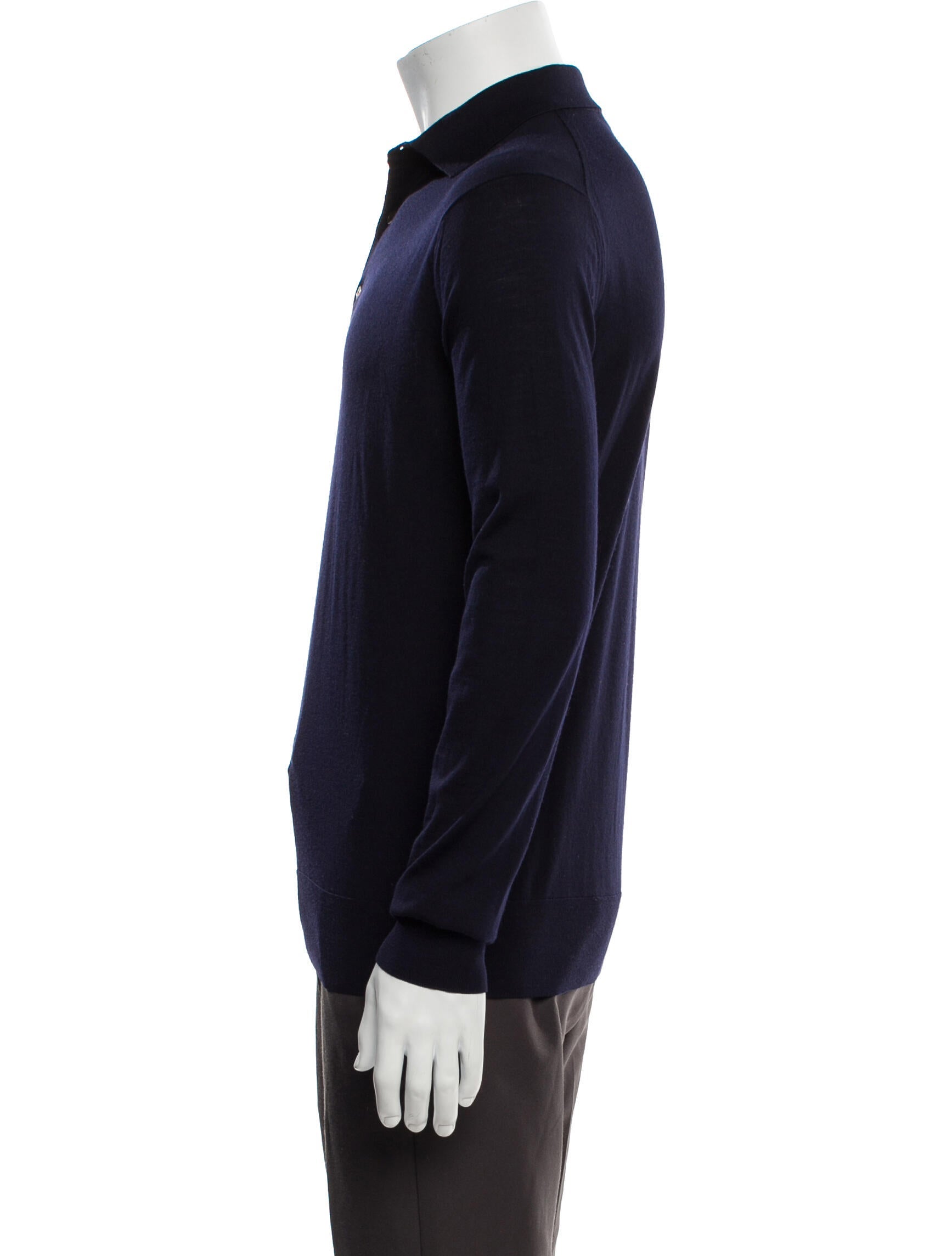 Loro Piana Virgin Wool Collar Polo Shirt