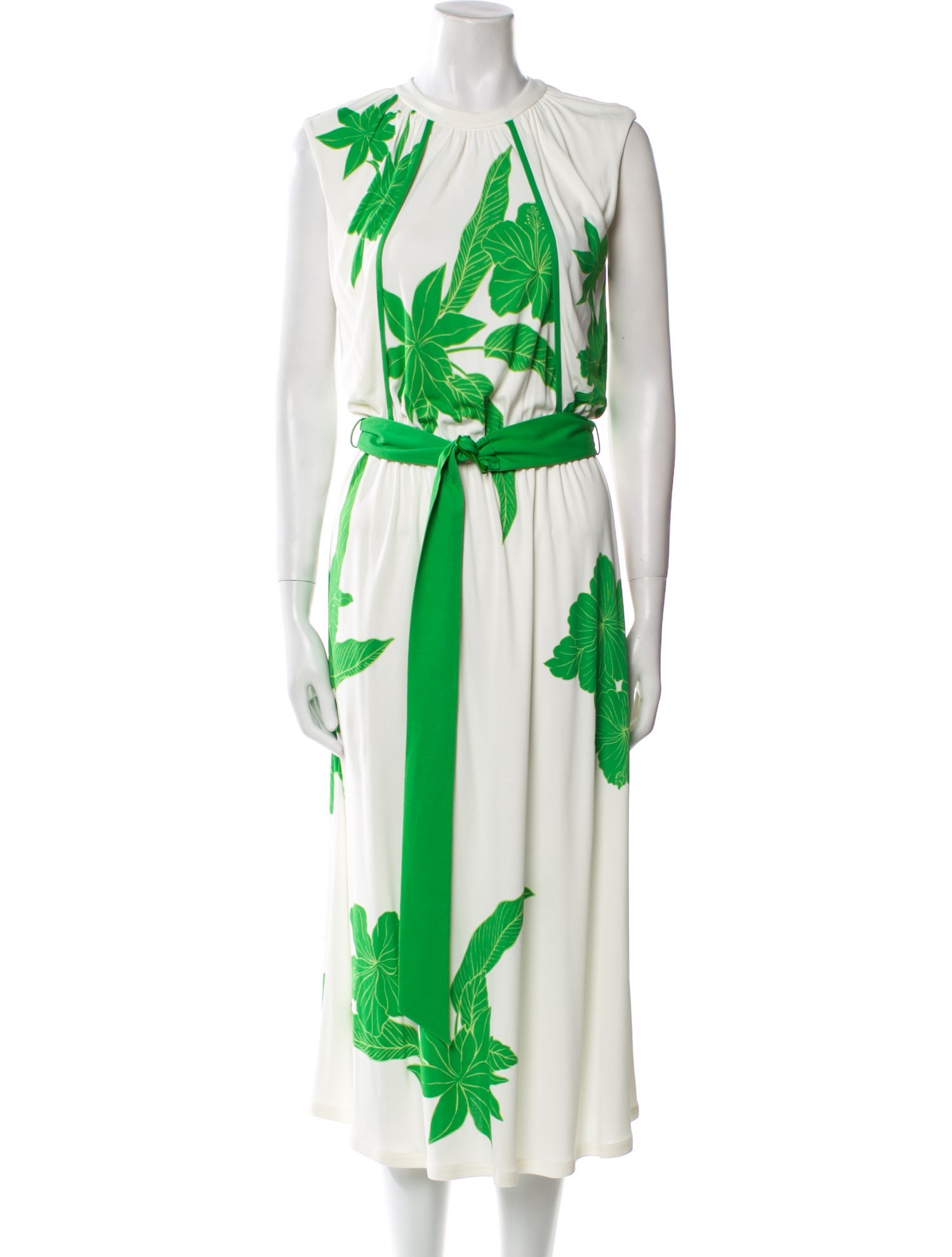 Loro Piana Floral Print Midi Length Dress