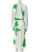 Loro Piana Floral Print Midi Length Dress