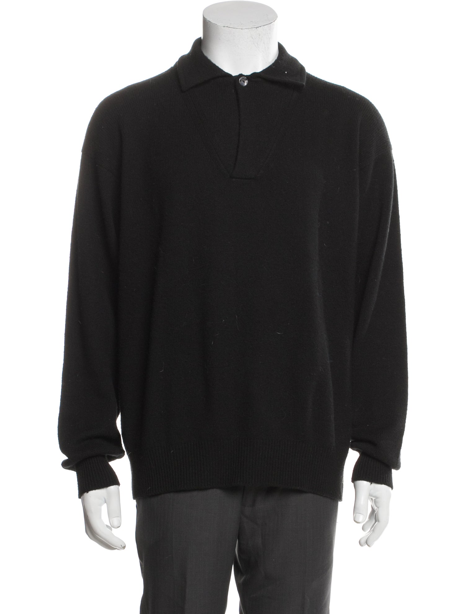 Loro Piana Cashmere Collar Polo Shirt