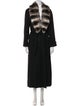 Loro Piana Chinchilla Fur Trimmed Cashmere Fur Coat