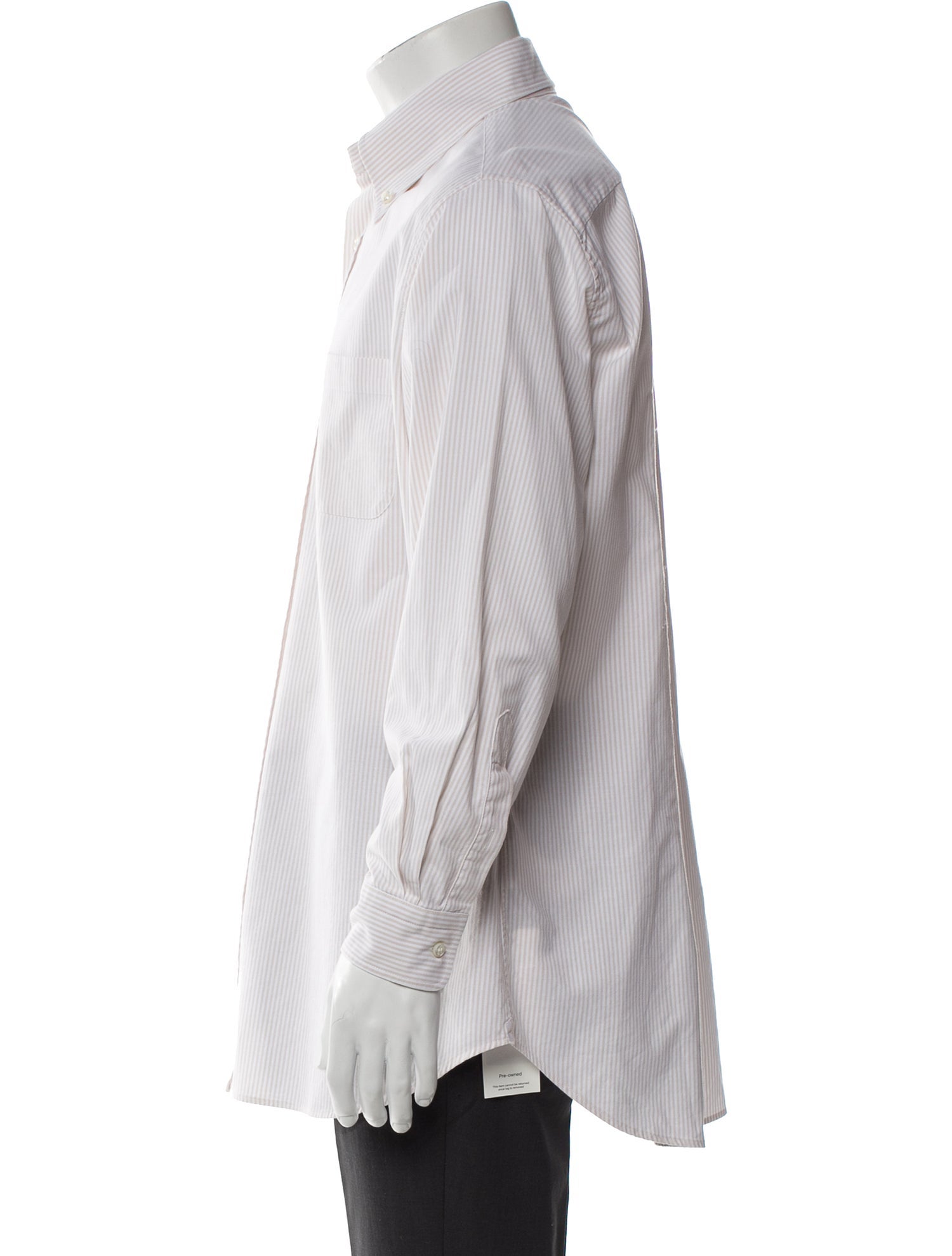 Loro Piana Striped Long Sleeve Dress Shirt