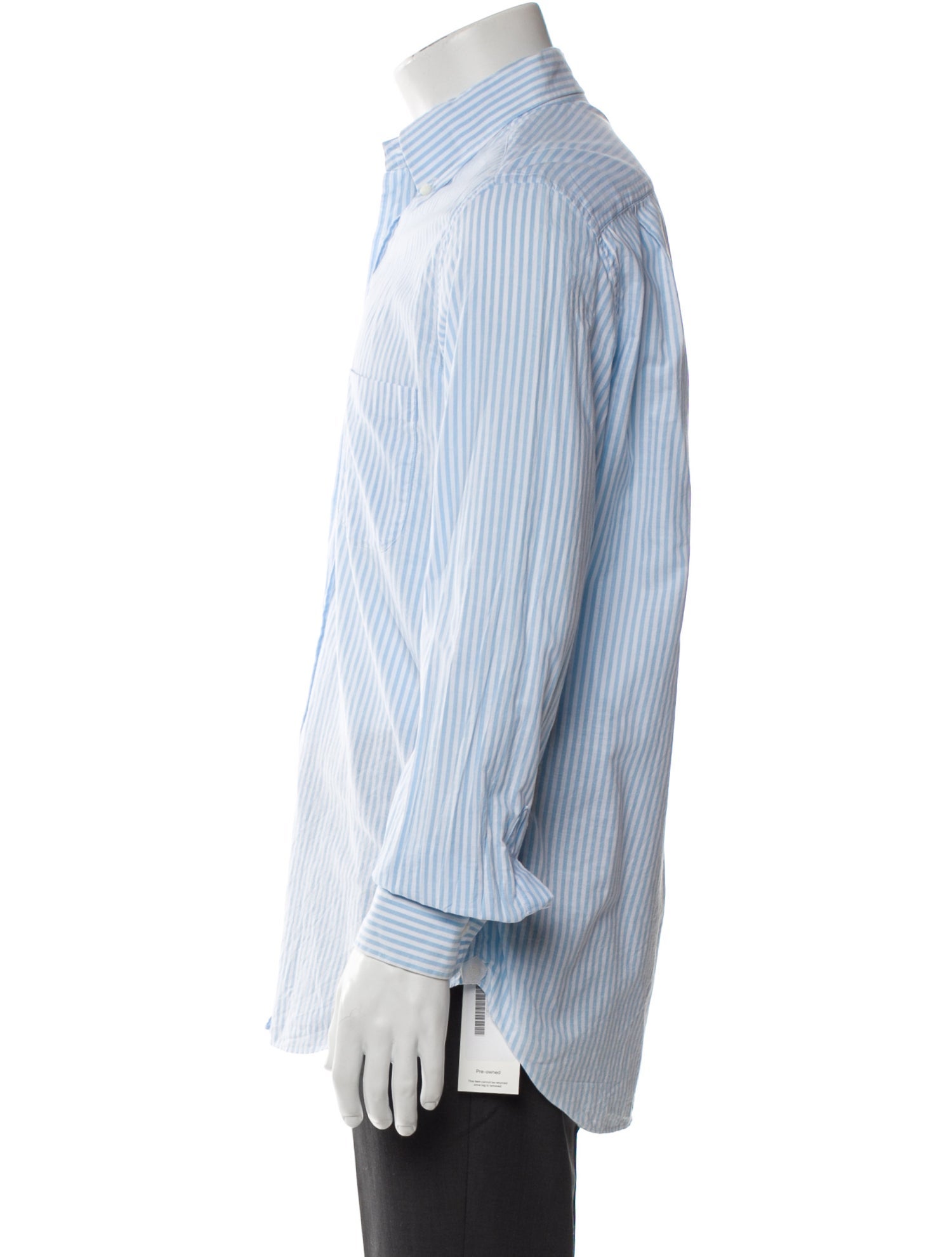 Loro Piana Striped Long Sleeve Dress Shirt