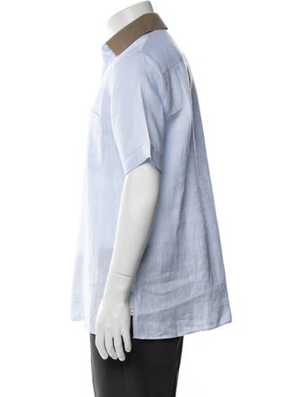Loro Piana Linen Short Sleeve Dress Shirt