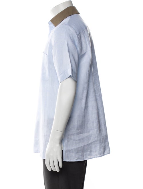 Loro Piana Linen Short Sleeve Dress Shirt