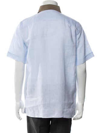 Loro Piana Linen Short Sleeve Dress Shirt