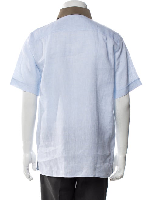 Loro Piana Linen Short Sleeve Dress Shirt
